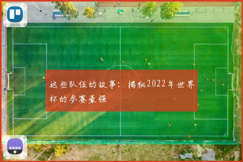 这些队伍的故事:揭秘2022年世界杯的参赛豪强