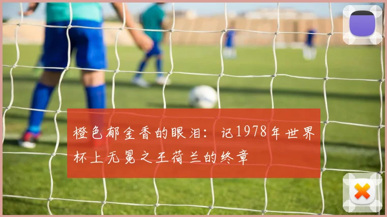 橙色郁金香的眼泪:记1978年世界杯上无冕之王荷兰的终章